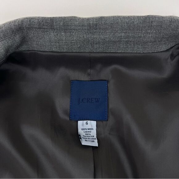 J. Crew heather grey Nouvelle jacket in Super 120s - Picture 6 of 9